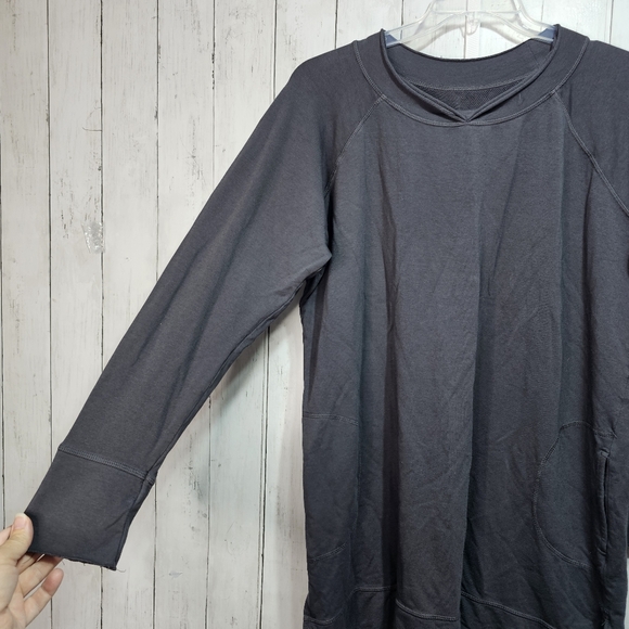 URBAN MUU MUU Women's UMS3FT Charcoal Gray ONE SIZE Pockets Cotton Modal Blend. - Picture 4 of 8